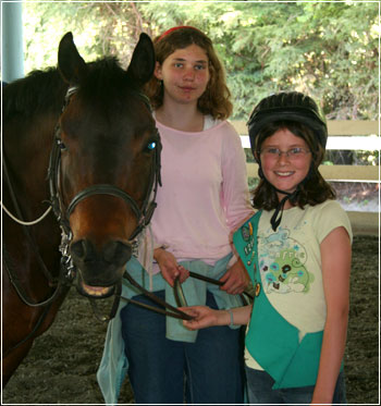 Girl Scouts at Spring Down